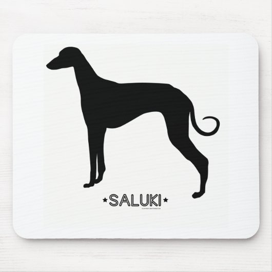 Saluki Mousepad Muismat (Voorkant)