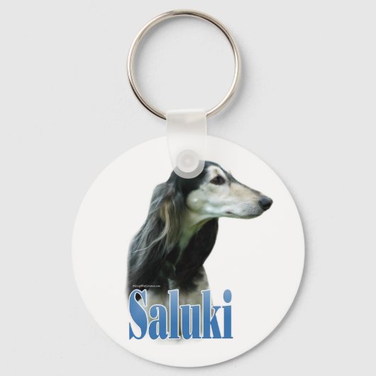 Saluki Naam Sleutelhanger (Voorkant)