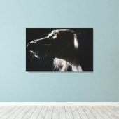 Saluki, portret canvas afdruk (Insitu (Houten vloer))