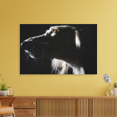 Saluki, portret canvas afdruk (Insitu (Woonkamer))