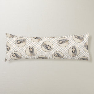 Saluki schilderij Fawn Sable Schattigee originele  Lichaamskussen