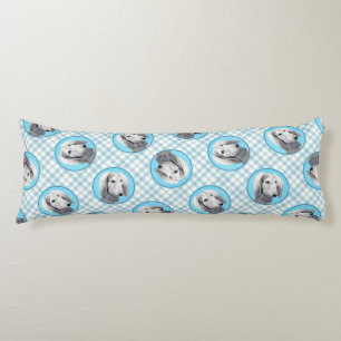 Saluki Schilderij Zilveren Veren Originele Hond Ar Lichaamskussen