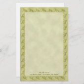 Saluki Silhouette Briefpapier (Voorkant / Achterkant)