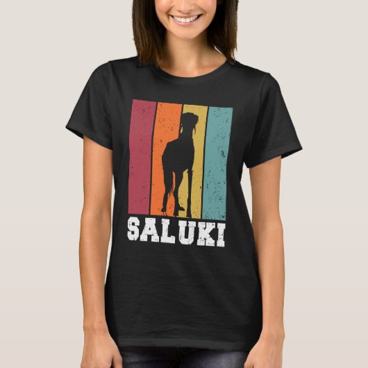 Saluki Vintage  2 T-shirt (Voorkant)
