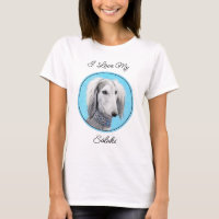 Saluki (zilver) schilderen - Kute Original Dog Art