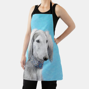 Saluki (Zilver) Schilderij - Grappige Originele Ho Schort