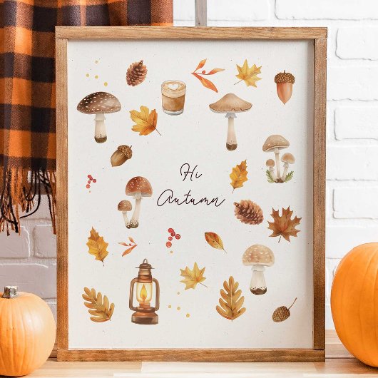 Salut Art mural d'automne – Impression d'automne c
