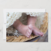 Salut bébé garçon bleu faire-part de naissance (Dos)