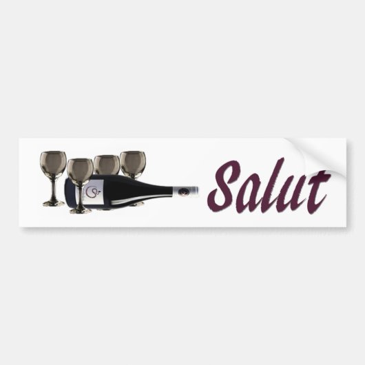salut bumpersticker (Voorkant)