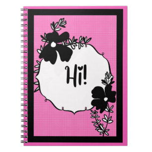 Salut ! – Cahier Floral Lumineux Hello