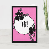 Salut ! - Carte de vœux florale lumineuse (Devant)