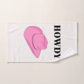 Salut Chapeau de Cowboy Rose (Serviette à main)