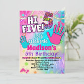 Salut Cinq ! Invitation du 5e anniversaire pour le (Debout devant)