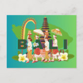 "Salut de Bali : Une carte postale du paradis" (Devant)