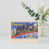 Salut de Dallas Carte Postale à Lettres Géantes (Debout devant)