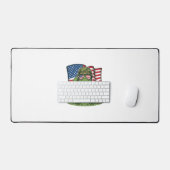 Salut de tortue patriotique Vector Design_1 (Clavier et souris)