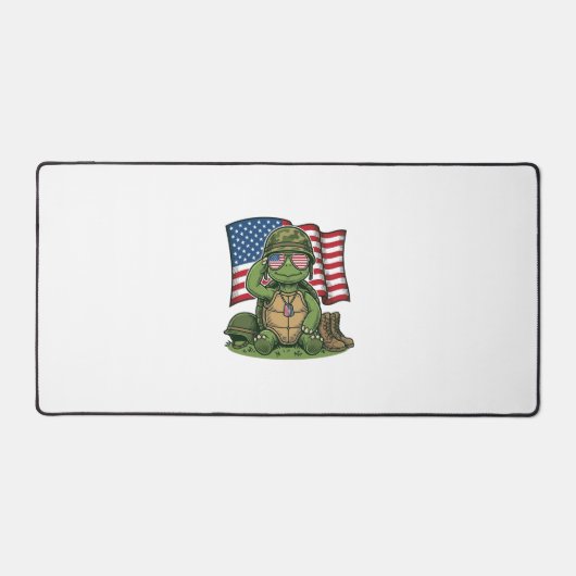 Salut de tortue patriotique Vector Design_1 (Recto)