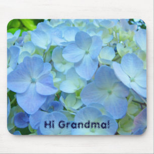 Salut Grand-mère ! cadeaux tapis de souris Fleurs 