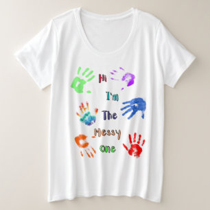 Salut, je suis The Messy One - Paint Handprints