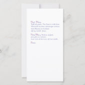 Salut Marie, pleine de grâce carte de prière (Dos)