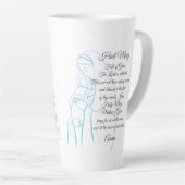 Salut Mary Prayer Latte Mug (Angle droit)