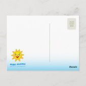 Salut mes amis ! - modèle de carte postale (Dos)