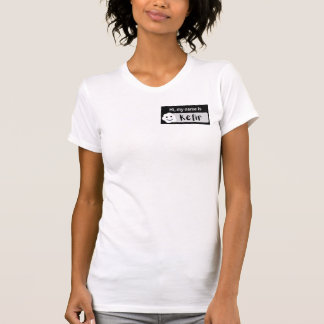 Salut Mon nom est Kefir nametag T-shirt femme
