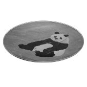 Salut, Panda ! Planche à découper ronde (Coin)