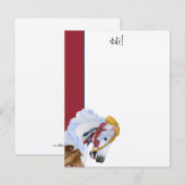 Salut safran ! Carte de correspondance simple (Devant / Derrière)