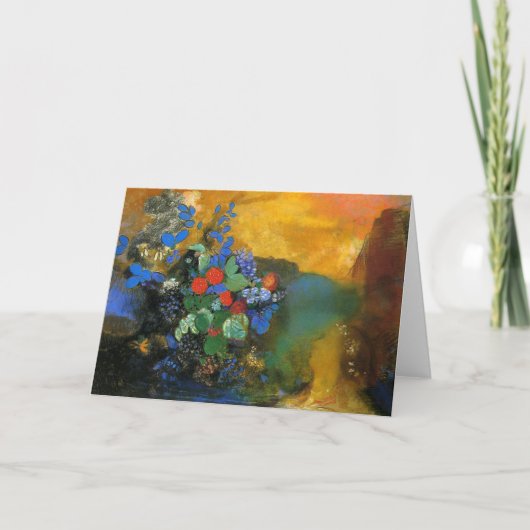 Salutation 123 Cartes - Ophélie parmi les fleurs_ (Devant)