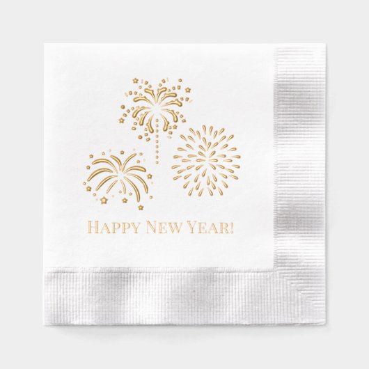 Salutation avec Fireworks #2 Bonne année (Recto)