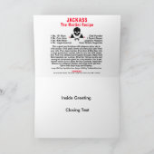 Salutation, Carte de vœux - JACKASS, Le Martini (Intérieur)