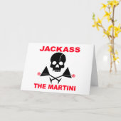 Salutation, Carte de vœux - JACKASS, Le Martini (Fleur jaune)