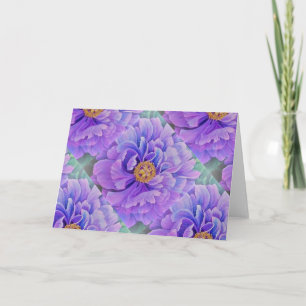 Salutation carte Lavender Peony
