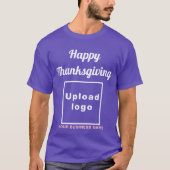Salutation d'action de grâces sur T-shirt violet (Devant)