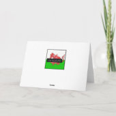 Salutation de Gallois, renne, carte de Noël (Dos)