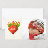 Salutation de Noël, Carte photo des forfaits de va (Devant / Derrière)