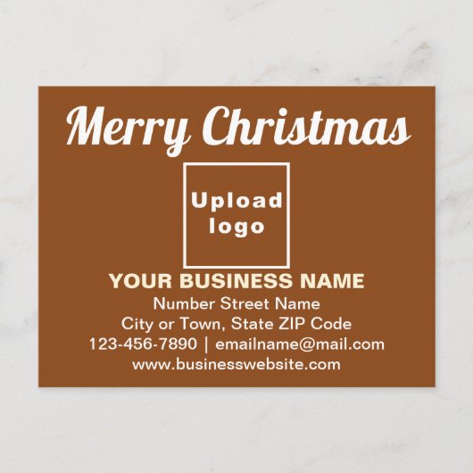 Salutation de Noël d'affaires sur carte postale Br (Devant)
