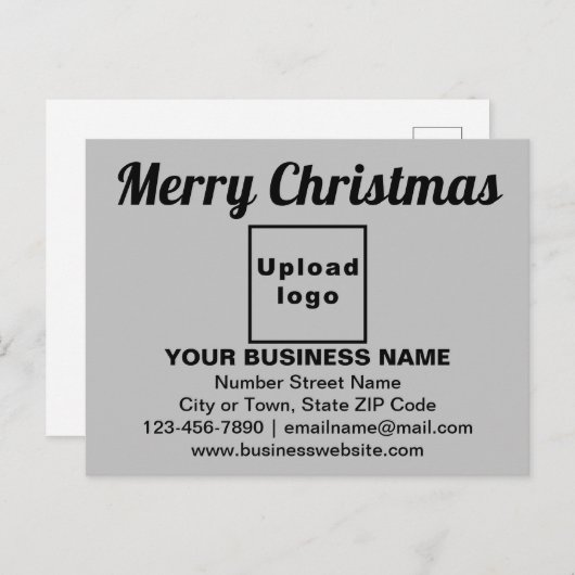 Salutation de Noël d'affaires sur carte postale Gr (Devant / Derrière)