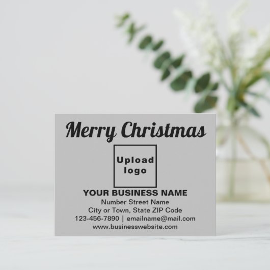 Salutation de Noël d'affaires sur carte postale Gr (Debout devant)