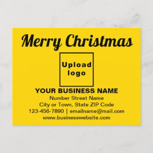 Salutation de Noël d'affaires sur carte postale ja
