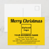 Salutation de Noël d'affaires sur carte postale ja (Devant / Derrière)