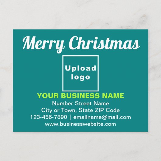 Salutation de Noël d'affaires sur carte postale ve (Devant)