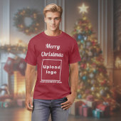 Salutation de Noël d'affaires sur T-shirt Maroon