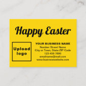 Salutation de Pâques d'affaires sur la carte de bo (Devant)