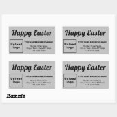 Salutation de Pâques d'affaires sur Sticker rectan (Feuille)