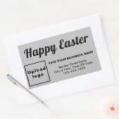 Salutation de Pâques d'affaires sur Sticker rectan (Enveloppe)