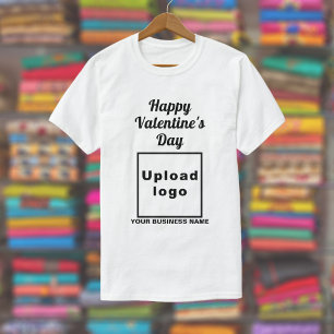 Salutation de Saint-Valentin sur T-shirt blanc