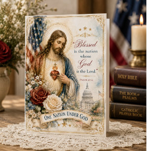 Salutation de verset patriotique du Sacré-Cœur