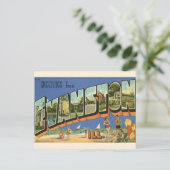 Salutation d'Evanston ILL. Carte postale (Debout devant)